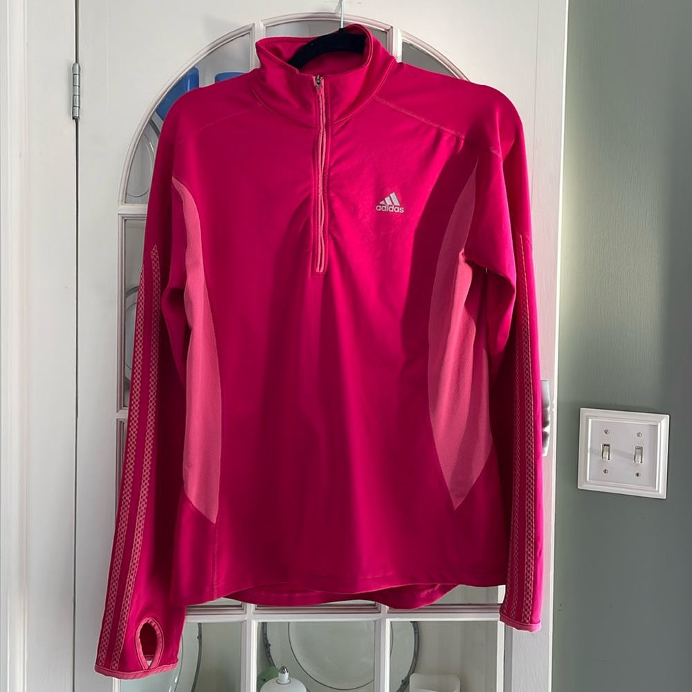Adidas Climalite Quarter Zip Athletic Top
